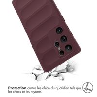 imoshion Coque arrière EasyGrip Samsung Galaxy S23 Ultra - Aubergine