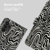 imoshion Étui de télephone portefeuille Design Samsung Galaxy A13 (4G) - Black And White