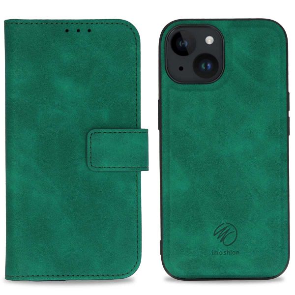 imoshion Etui de téléphone de luxe 2-en-1 amovible iPhone 15 - Vert foncé