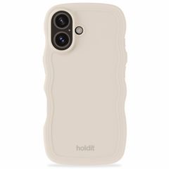 Holdit Coque Wavy Apple iPhone 16 - Light Beige