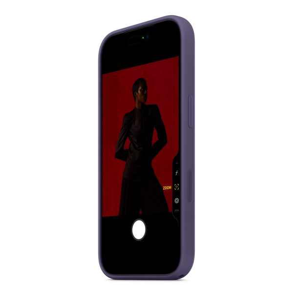 Apple Coque en silicone avec MagSafe Apple iPhone 17 Pro Max - Purple Fog