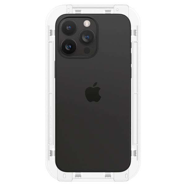 Spigen Protection d'écran en verre trempé GLAStR Privacy Applicator Apple iPhone 15 Pro
