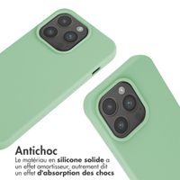 imoshion Coque en silicone avec cordon Apple iPhone 15 Pro - Vert