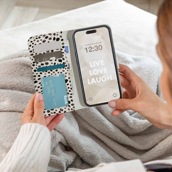 imoshion Étui de télephone portefeuille Design Samsung Galaxy A34 (5G) - Black And White Dots