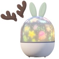 imoshion Projecteur Veilleuse Dreamlight avec Haut-parleur - 10 Rouleaux de Projection - Blanc