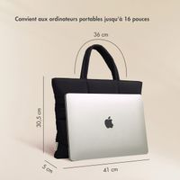 Selencia Sac ordinateur portables Vaya Puffy 16 pouces - Midnight Black