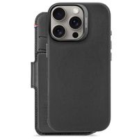 Decoded Portefeuille détachable 2 en 1 en cuir MagSafe Apple iPhone 16 Pro - Noir