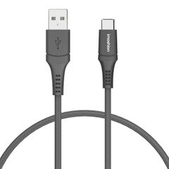 imoshion Braided USB-C vers câble USB - 2 mètre  - Noir