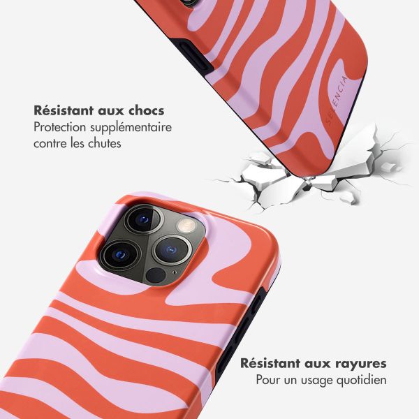 Selencia Coque arrière Vivid Tough iPhone 15 Pro - Dream Swirl Pink