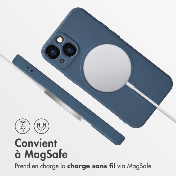 imoshion Coque Couleur avec MagSafe Apple iPhone 13 Mini - Bleu foncé