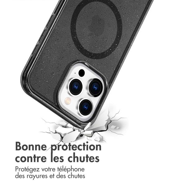 imoshion Coque Sparkle avec MagSafe iPhone 15 Pro Max - Noir