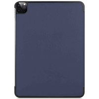 imoshion Coque tablette Trifold Apple iPad Pro 12.9 (2018/2020/2021/2022) - Bleu foncé