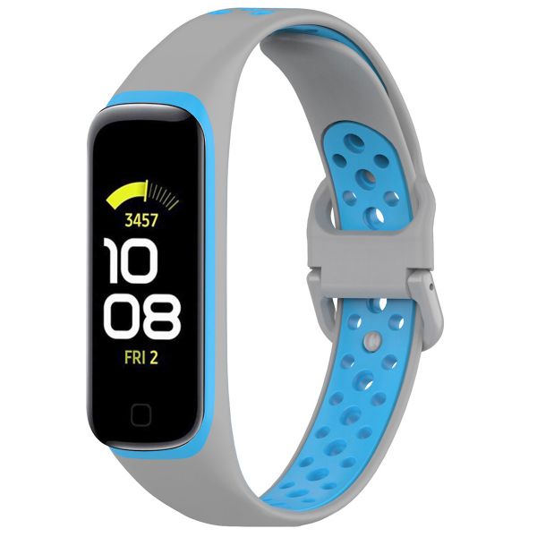 imoshion Bracelet sportif en silicone Samsung Galaxy Fit 2 - Gris / Bleu