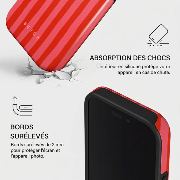 Burga Coque Tough MagSafe Apple iPhone 16 - Pomegranate
