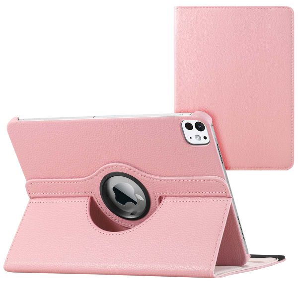 imoshion Coque tablette rotatif iPad Pro 12.9 (2022) / Pro 12.9 (2021) / Pro 12.9 (2020) - Rose