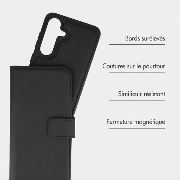 imoshion Étui portefeuille luxe 2-en-1 amovible Samsung Galaxy S26 - Noir