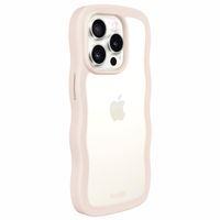 Holdit Coque Wavy iPhone 14 Pro Max  - Light Beige / Transparent