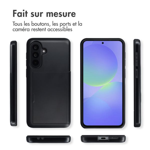 imoshion Coque arrière avec porte-cartes Samsung Galaxy A37 (5G) - Noir