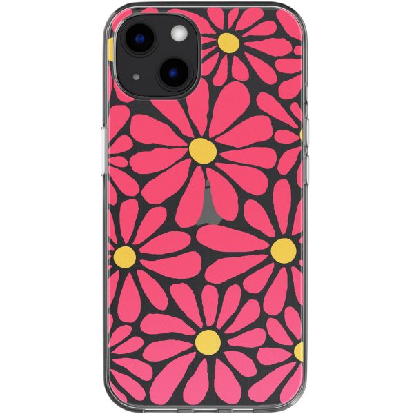 imoshion Coque design pour iPhone 13 - Dusty Rose Flowers Connect