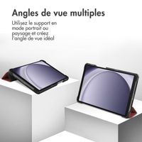 imoshion Coque tablette Trifold Samsung Galaxy Tab A11 / A9 8.7 pouces - Rouge