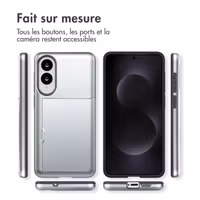 imoshion Coque arrière avec porte-cartes Samsung Galaxy S25 Edge - Gris