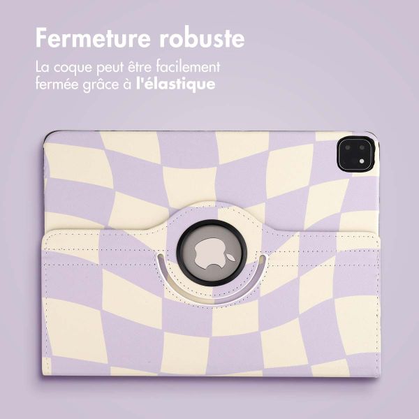 imoshion Coque Design rotatif à 360° Apple iPad Pro 12.9 (2018/2020/2021/2022) - Dancing Cubes
