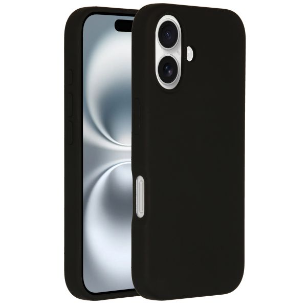 Accezz Coque Liquid Silicone avec MagSafe iPhone 16 - Noir