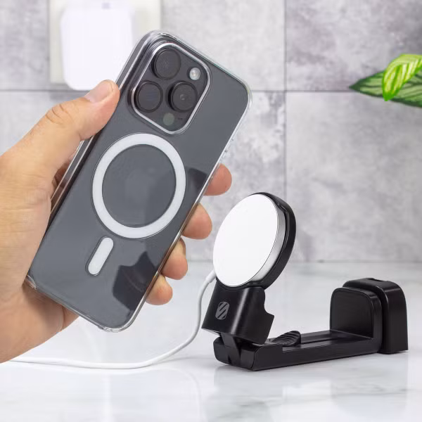 Scosche Travel Mount avec MagSafe – Support téléphone – Réglable – Magnétique – Noir