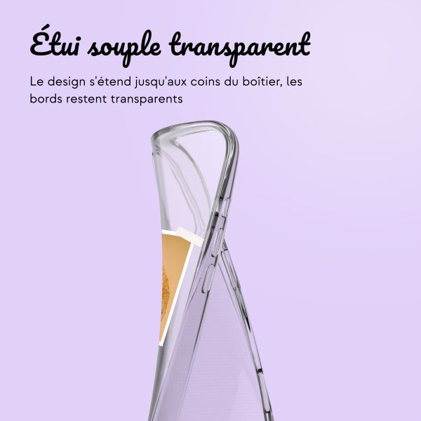 Coque personnalisée avec pellicule N°2 iPhone 16 - Transparent