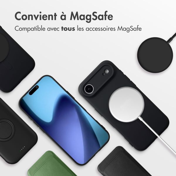 imoshion Coque Couleur avec MagSafe Apple iPhone Air - Noir