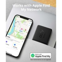 Eufy Smart Tracker Card - Tracker Bluetooth pour iOS - 1 Pack- Noir