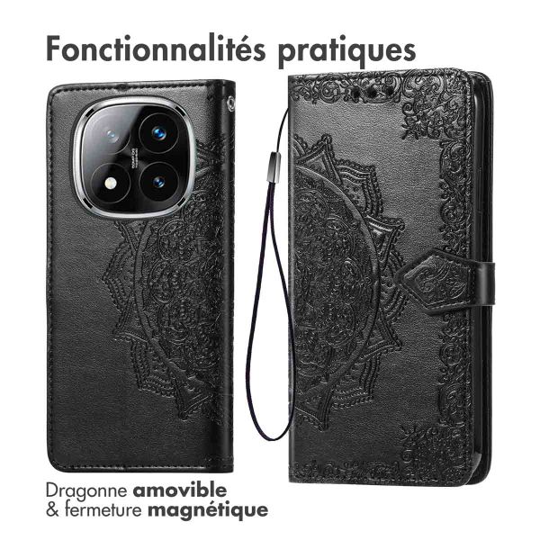 imoshion Etui de télephone Mandala Xiaomi Redmi Note 14 Pro (4G) - Noir