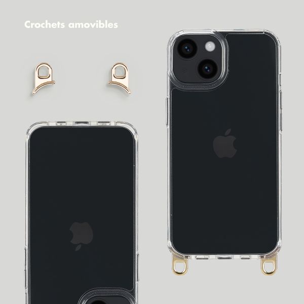 Selencia Coque arrière avec crochets amovibles Apple iPhone 13 - Transparent