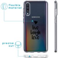 imoshion Coque Design Galaxy A50 / A30s - Live Laugh Love - Noir