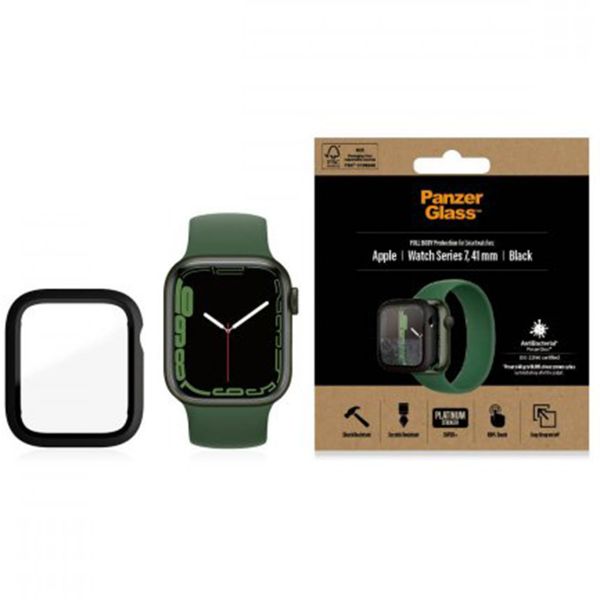 PanzerGlass Coque Full Body Apple Watch Serie 7 - 41 mm - Noir