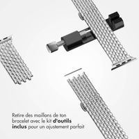 Selencia Bracelet dragon en acier Apple Watch Series 1 t/m 11 / SE / Ultra (44/45/46/49 mm) - Argent