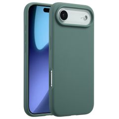 Accezz Coque Liquid Silicone avec MagSafe Apple iPhone Air - Vert foncé