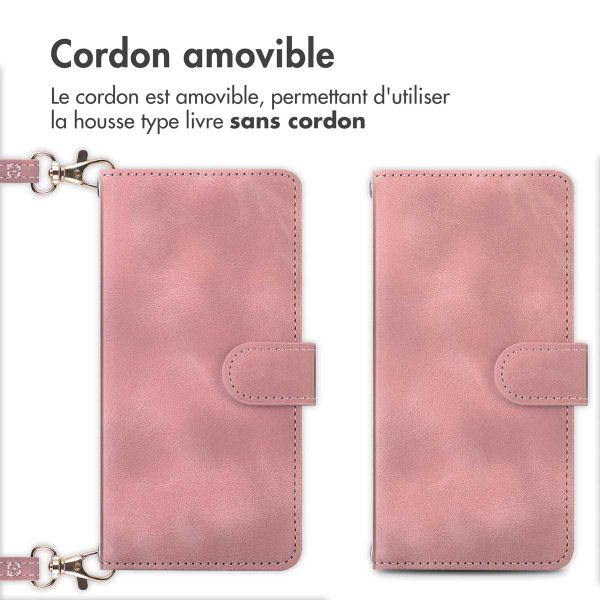imoshion Etui de télephone portefeuille avec cordon Apple iPhone 14 / 13 - Rose