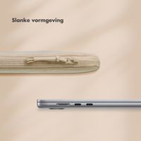 Selencia Pochette ordinateur Corduroy 15-16 pouces - Beige