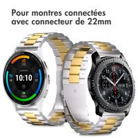 imoshion Bracelet en acier  - Connexion universelle 22 mm - Argent et Or