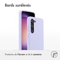 Accezz Coque Liquid Silicone Samsung Galaxy S23 - Violet