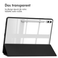 imoshion Coque tablette rigide Trifold Samsung Galaxy Tab S10 Plus / Tab S9 Plus / Tab S9 Plus FE 12.4 pouces - Noir