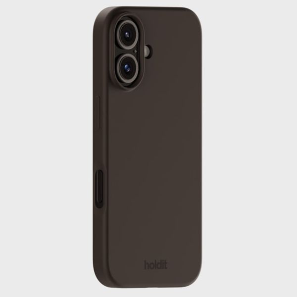 Holdit Coque Silicone iPhone 16 Plus - Chocolate