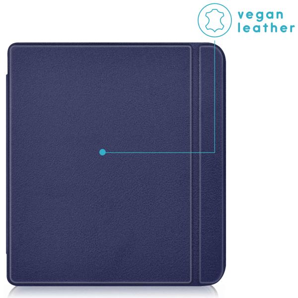 imoshion Slim Hard Sleepcover avec support Kobo Libra Colour - Bleu foncé