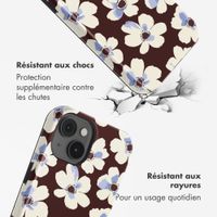 Selencia Coque arrière Vivid avec MagSafe Apple iPhone 14 - Choco Flower Pop