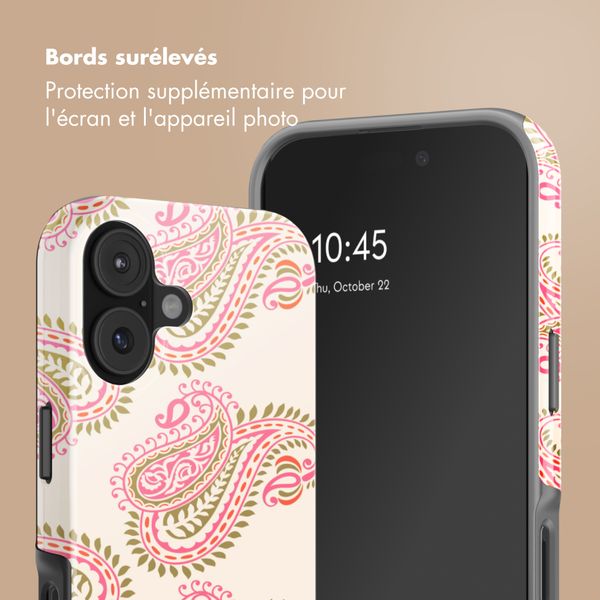 Selencia Coque arrière Vivid Apple iPhone 17 - Paisley Blush