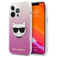 Karl Lagerfeld Coque arrière rigide Choupette iPhone 13 Pro - Rose