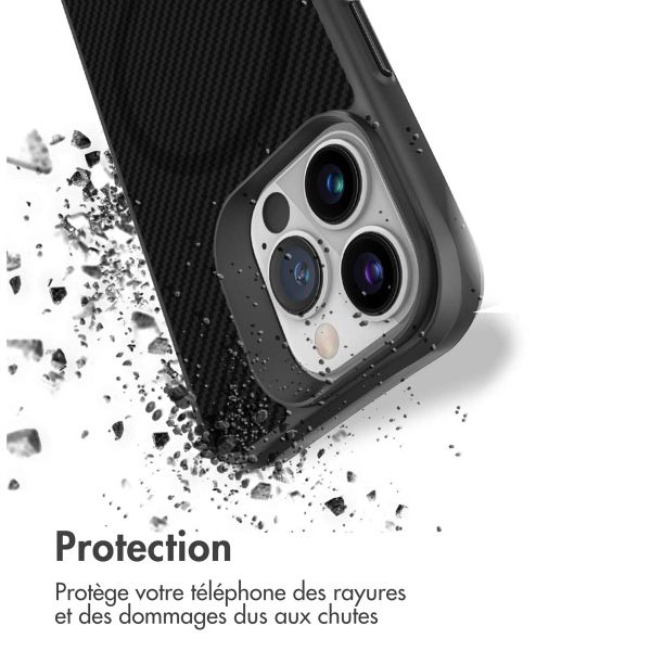 imoshion Rugged Hybrid Carbon Case avec MagSafe Apple iPhone 13 Pro - Noir