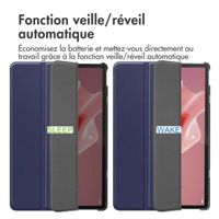 imoshion Coque tablette Trifold Lenovo Tab P12 - Bleu foncé