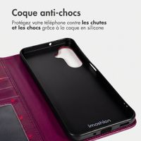 imoshion Étui de télephone portefeuille Design Samsung Galaxy A36 - Crush Check Coral Dust